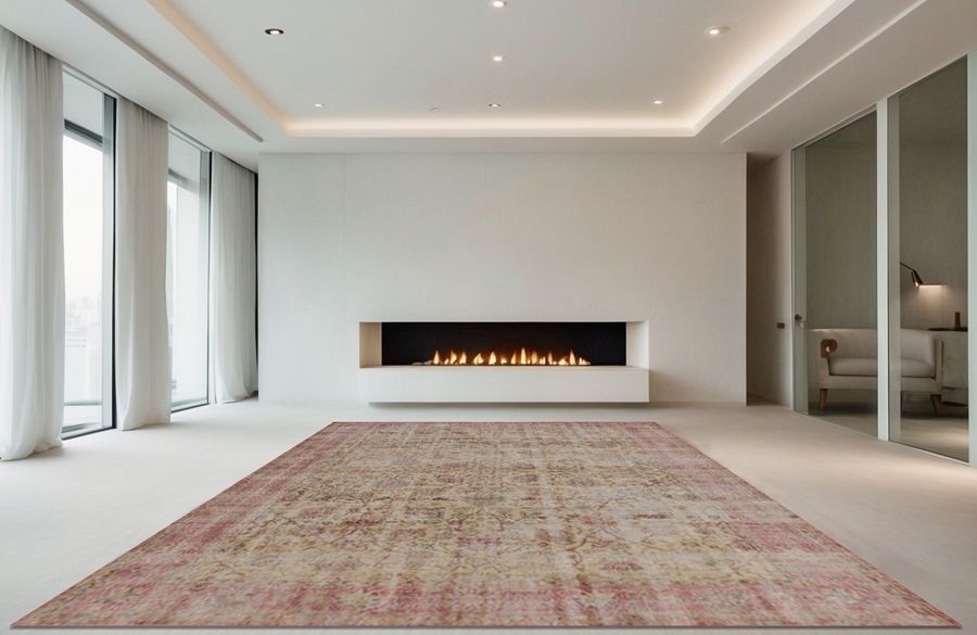 Handmade Persian vintage carpet 