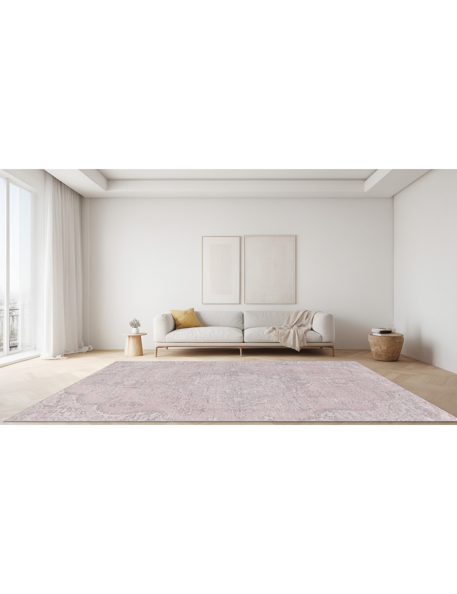 Persian vintage carpet  <br/>216 x 133 cm