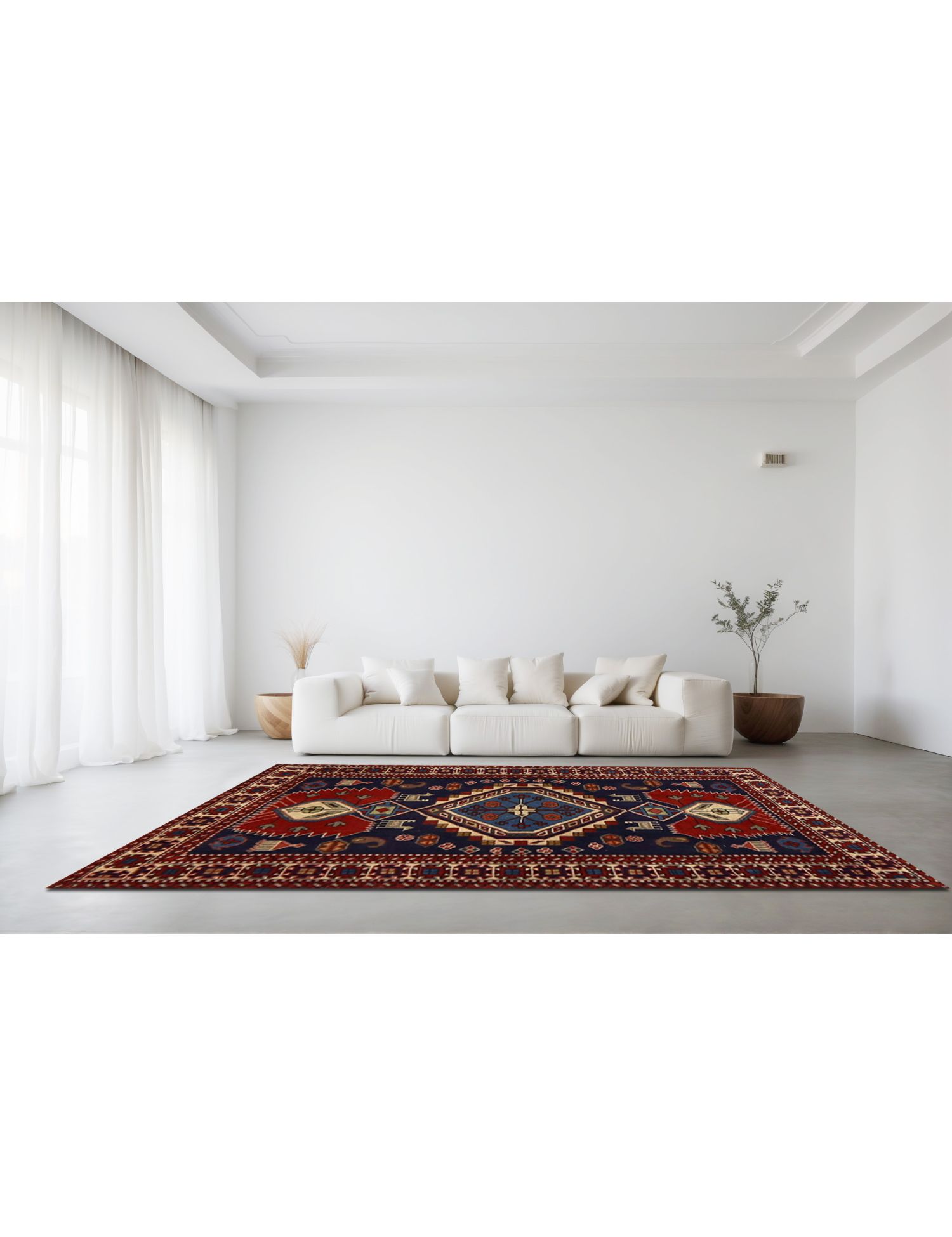 Persian Rug  <br/>132 x 92 cm