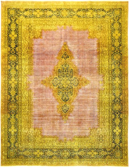 Persian Vintage Χαλί 370 x 265 Κίτρινο