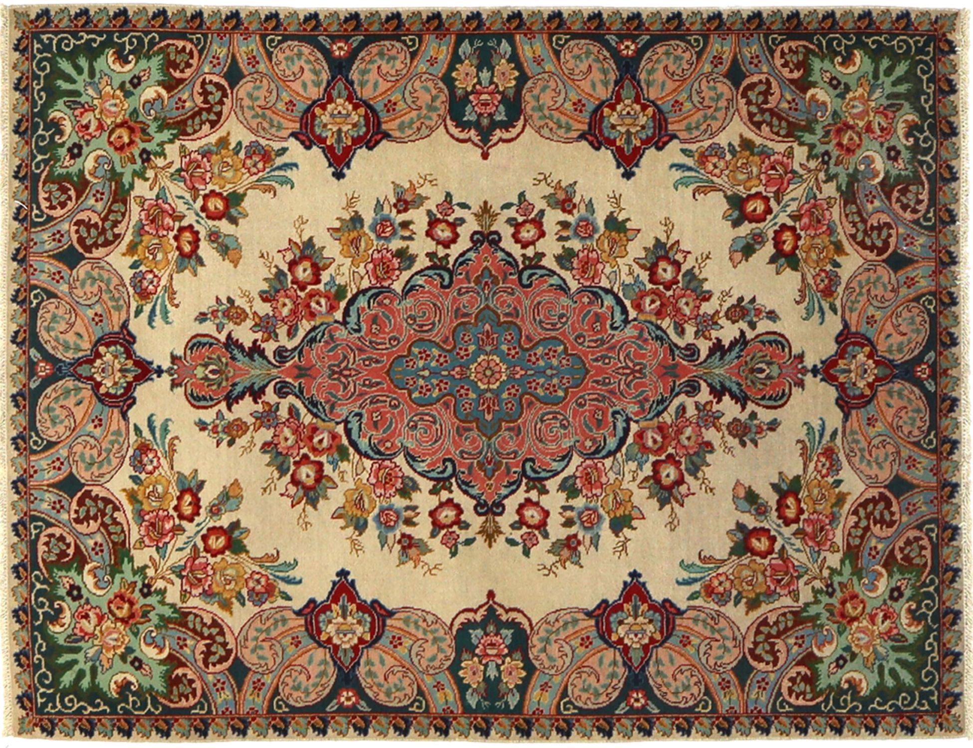 Tabriz Patina  Μπεζ <br/>188 x 140 cm