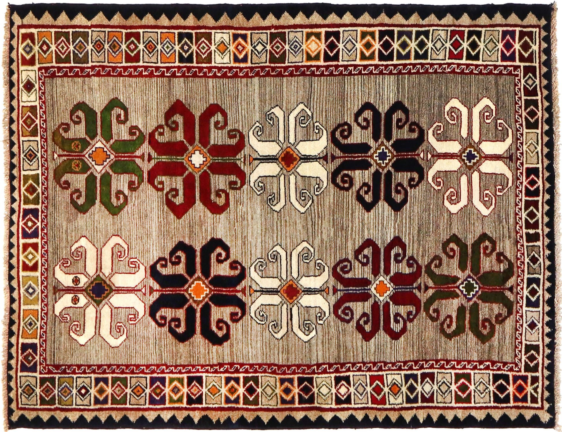 Shiraz Qashqai  Γκρι <br/>211 x 126 cm