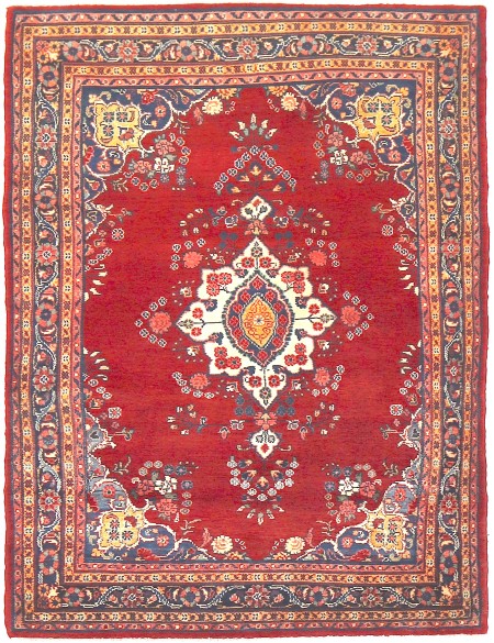 Hamadan 254 x 132 Κόκκινο