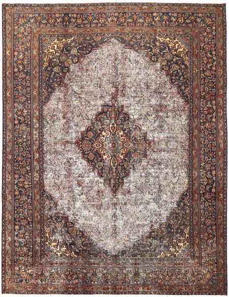 Vintage Χαλί 392 x 291 Μωβ