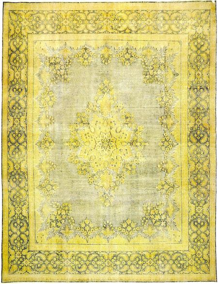 Persian Vintage Χαλί 381 x 294 Κίτρινο